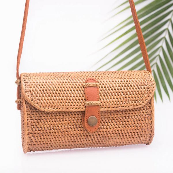 rectangle straw bag